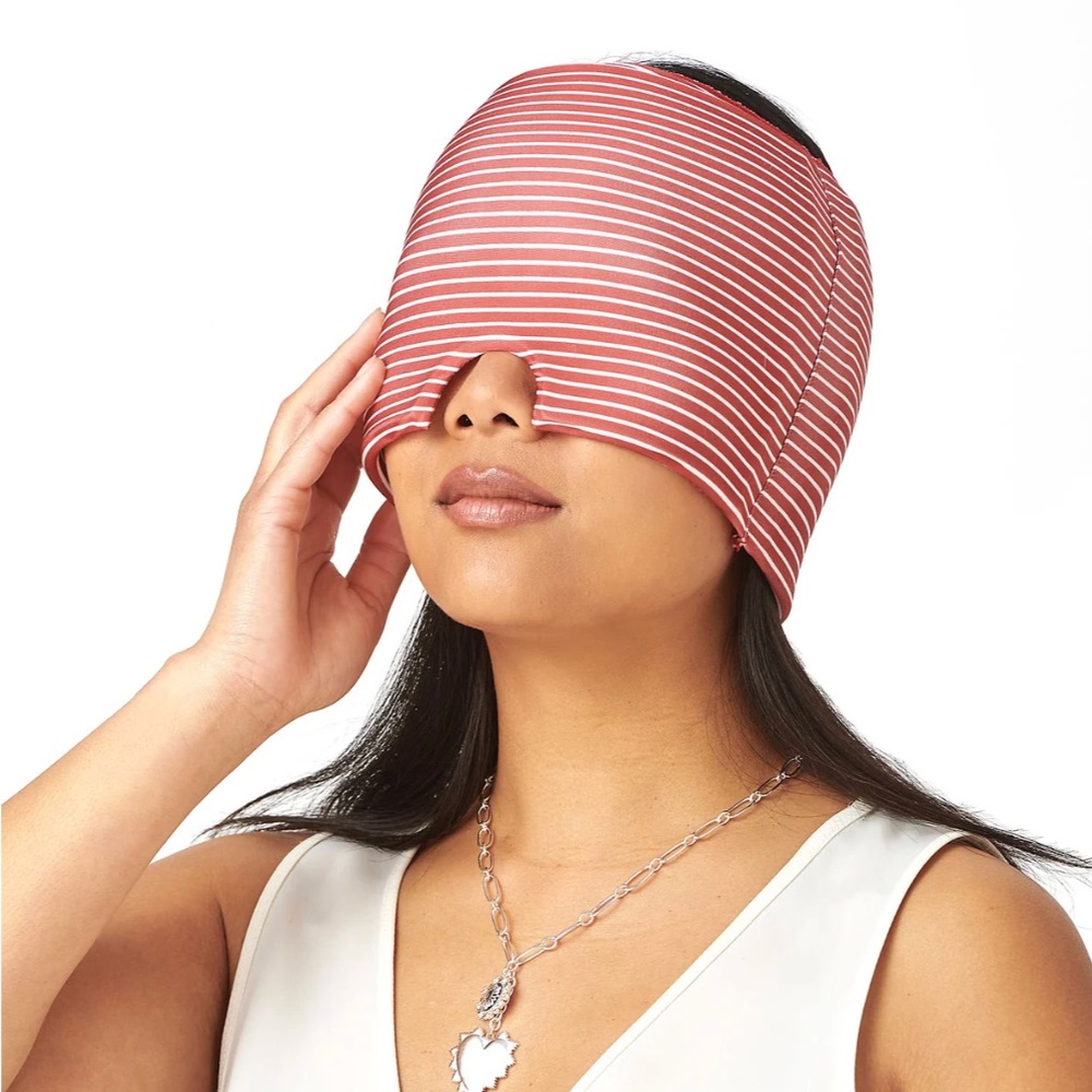 Paper Source Striped Gel Cap in Pink and White